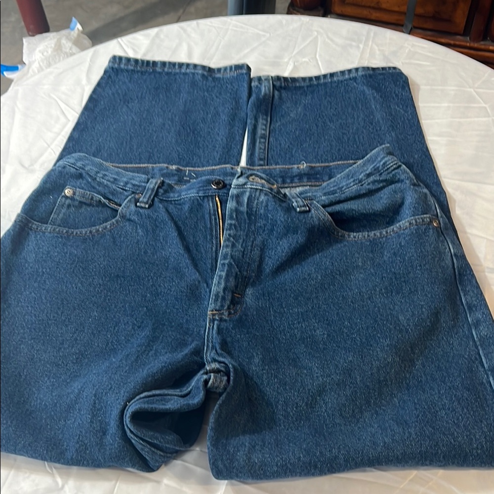 Wrangler Blue Straight Jeans with Classic Style